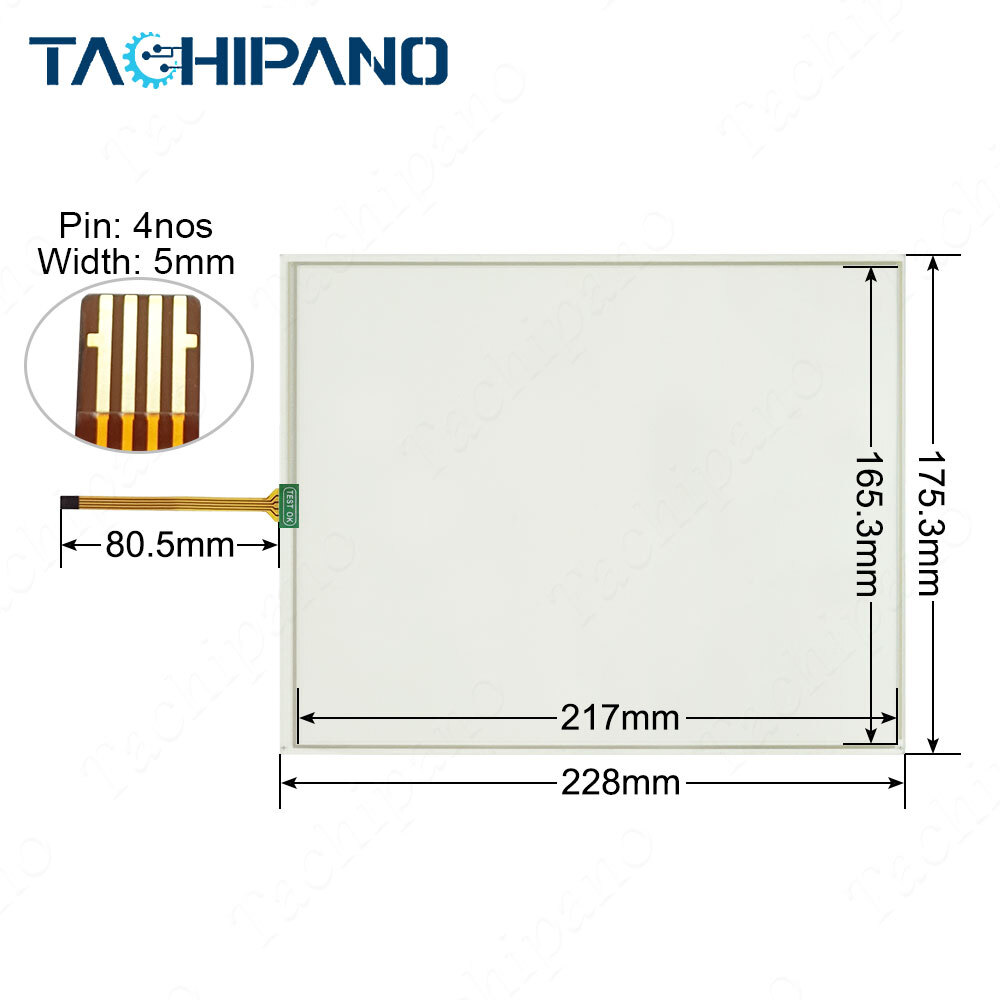 Touch Screen Panel for Beijer H-series HMI MODEL: H-T100t-N + Film Overlay