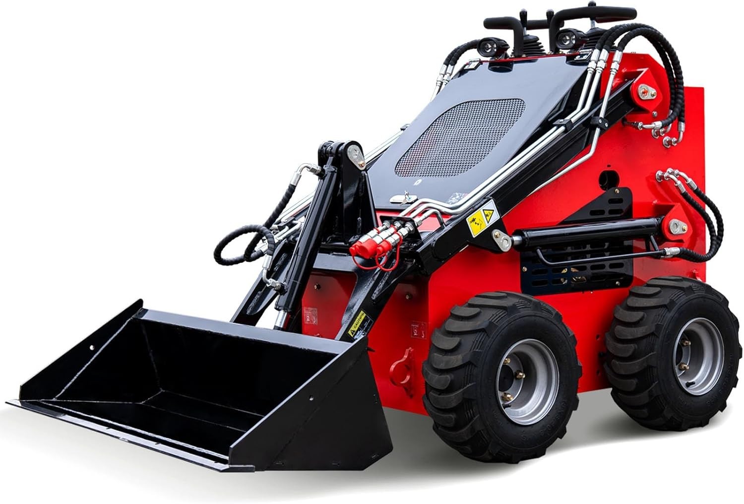 870kg Mini Skid Steer Loader MS380 23HP Dual Pump Wheeled Skid Steer Free Ship