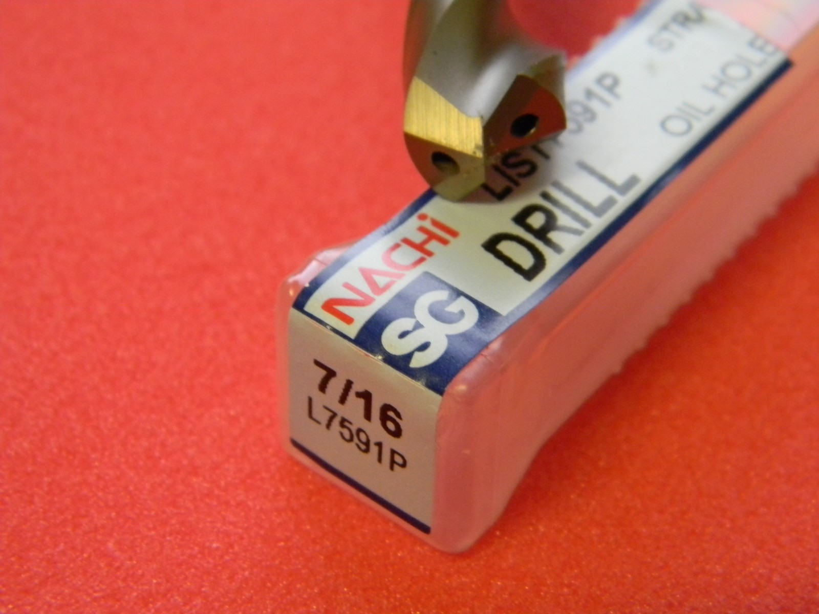 Nachi 7591P 7/16" Oil Hole 5D Fax Straight Shank Powder Metal SG Coated Dri