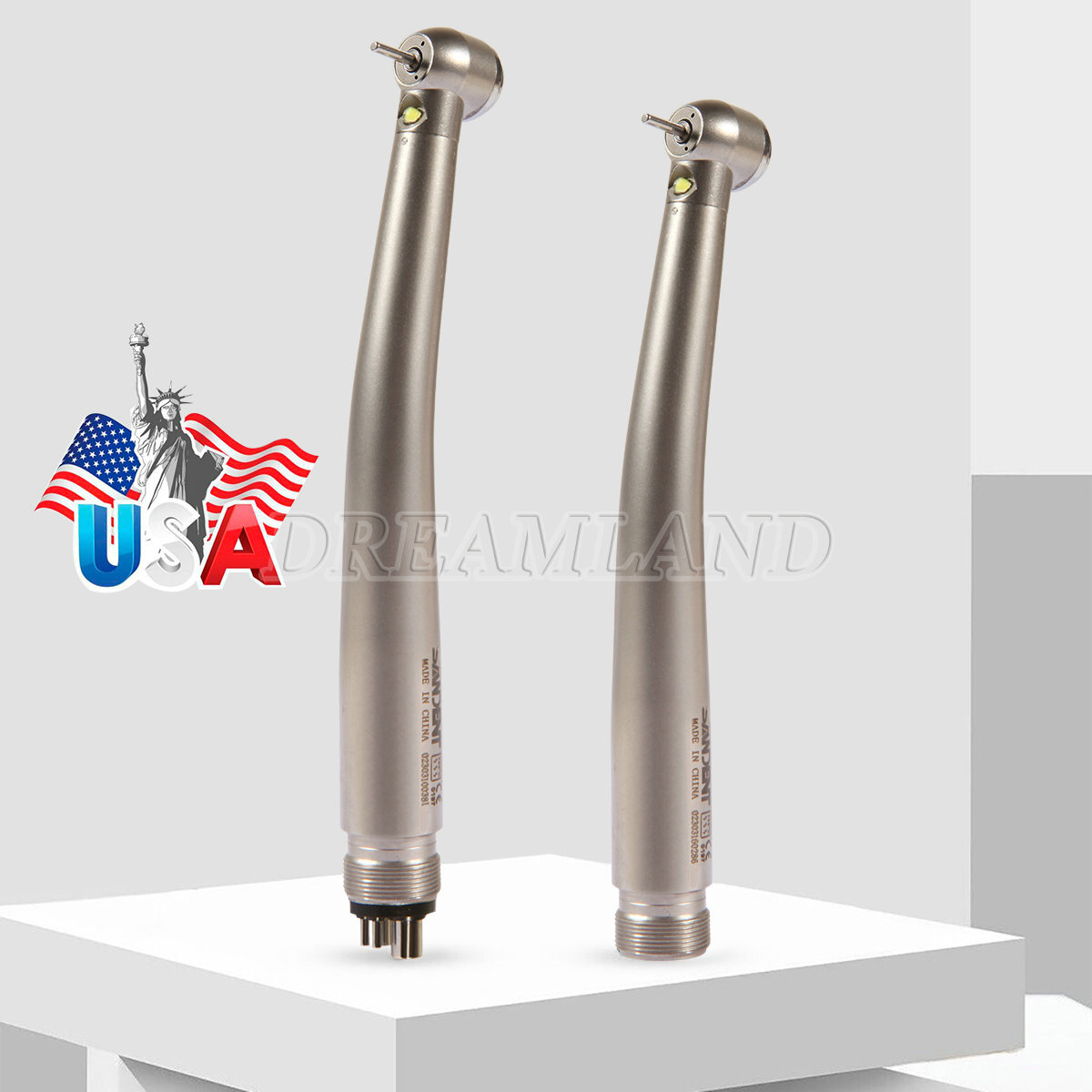 sandent Dental Fiber Optic LED E-generator high speed handpiece 4HOLE/2HOLE