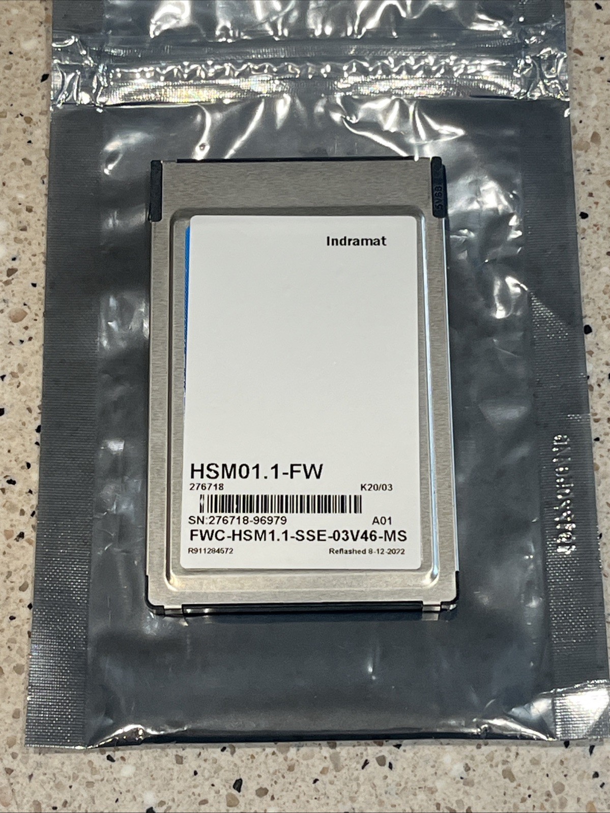 INDRAMAT HSM01.1-FW , 276718 , FWC-HSM1.1-SSE-03V46-MS MEMORY CARD DIAX 04 *NEW*