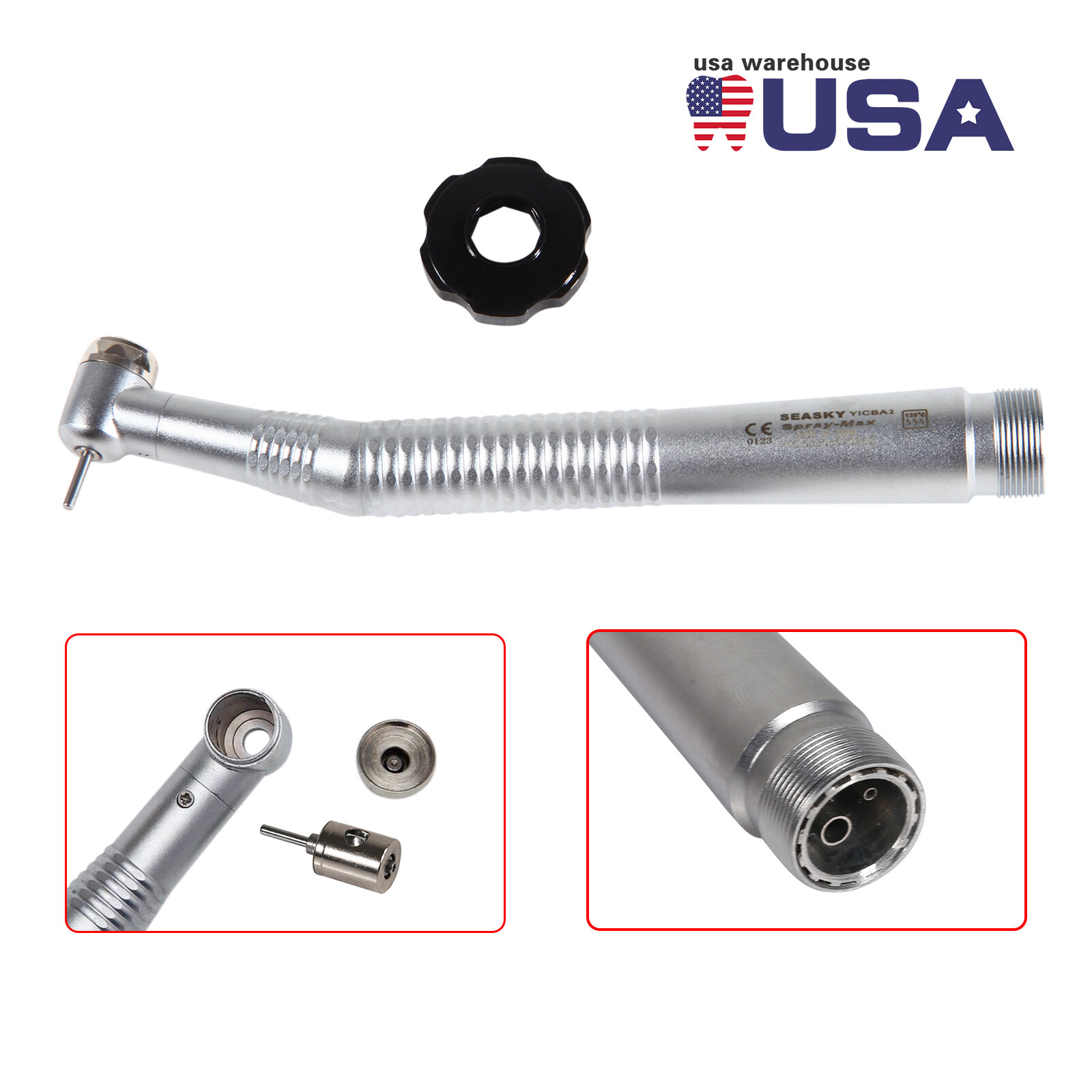 10* Dental NSK Style High Speed Air Turbine Handpiece Spray 2 Hole SEASKY-Y1BA2