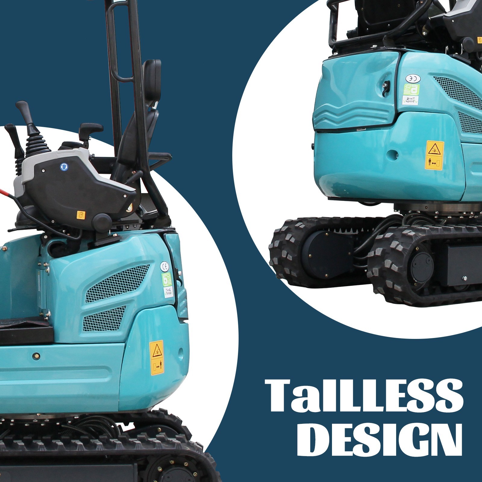 FREE SHIP 2.5Ton Mini Excavator KUBOTA D902 Diesel Side Swing Expand Track Pilot