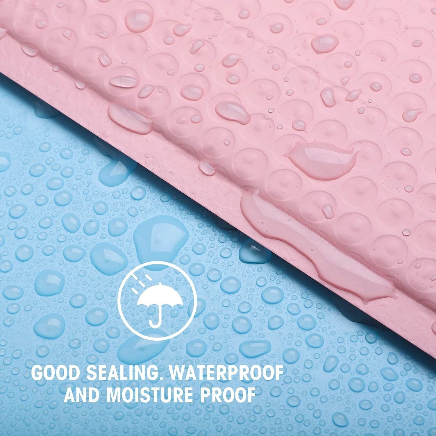 800pcs 4×8 Small Poly Bubble Mailers Padded Envelopes Bags 4×7 Light Pink #000