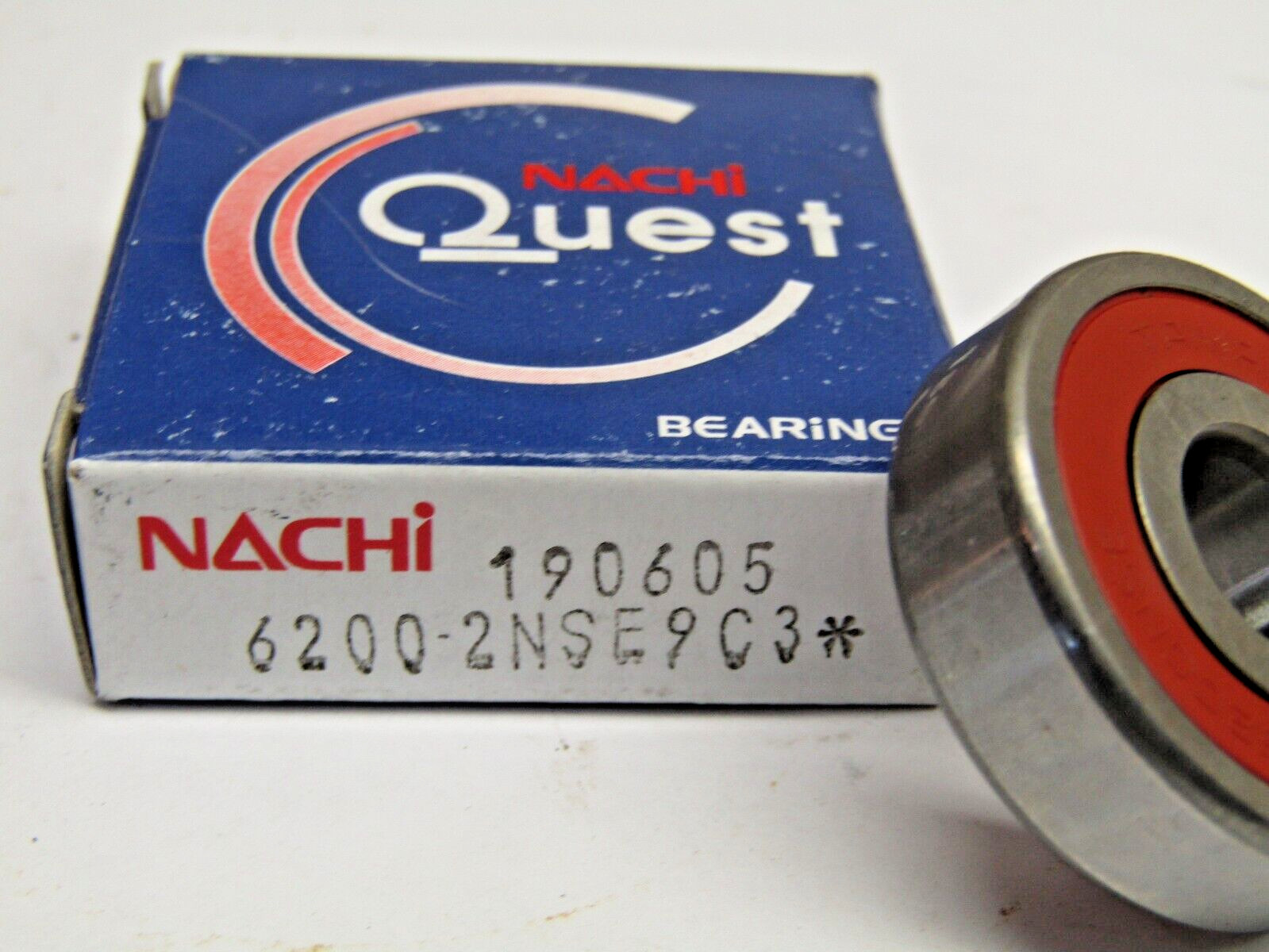 Nachi 6200-2NSE9 C3 10mm X 30mm X 9mm Sealed Bearing
