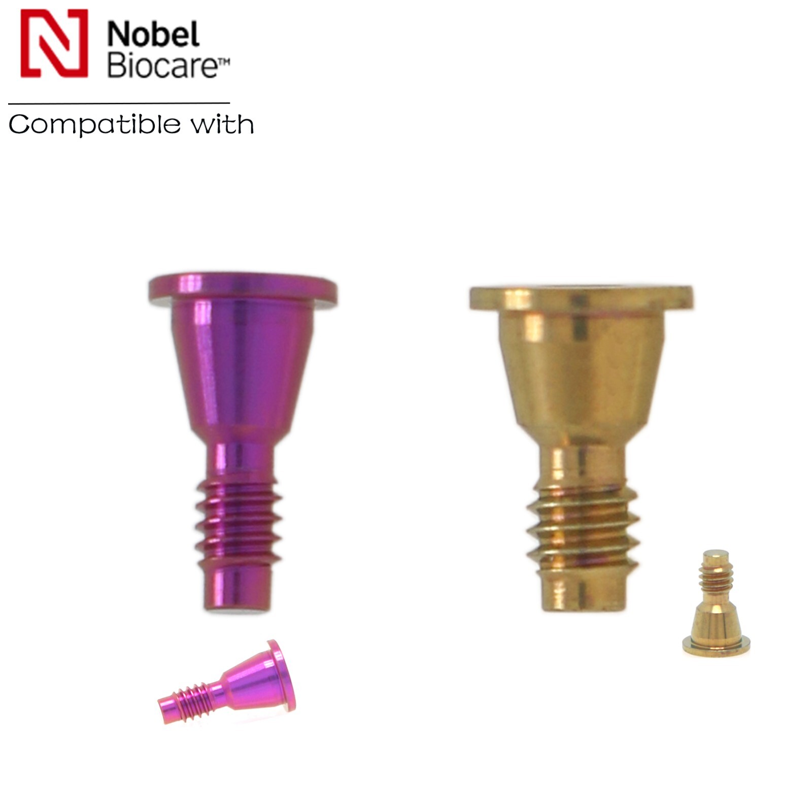 Nobel Biocare CC Hex Locator/Healing Cap Abutment Analog Impression Coping NP/RP