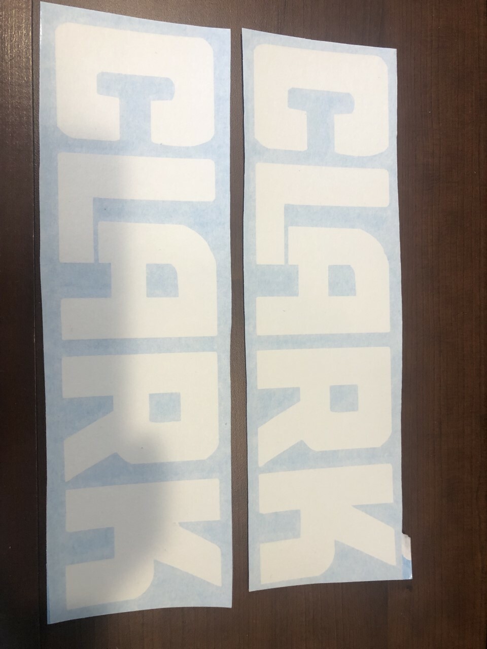 Clark Forklift Decal part # 3798346 16 ” white vinyl Qty 2 will be shipped