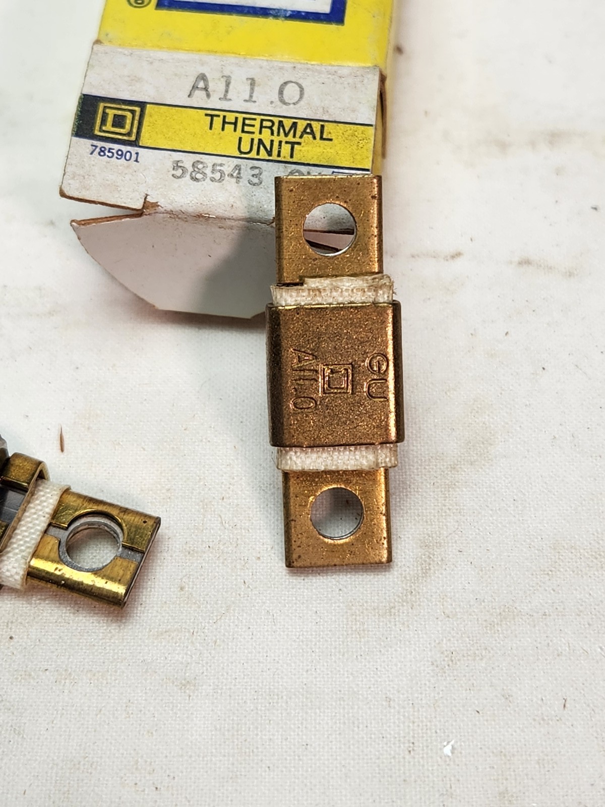Square D A11.0 Thermal Unit Overload Relay Heater Element – New in Box (2 Pcs)