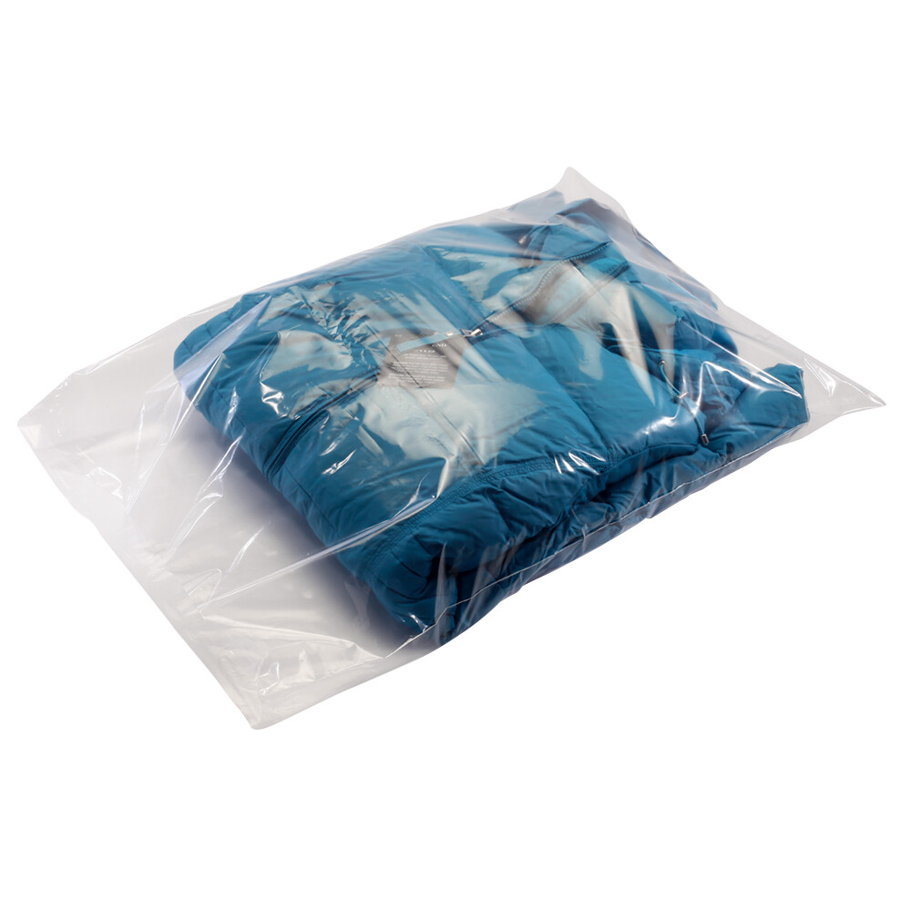 Clear Poly Plastic Bags Large Small Baggies Open Flat Packing T-Shirt Apparel