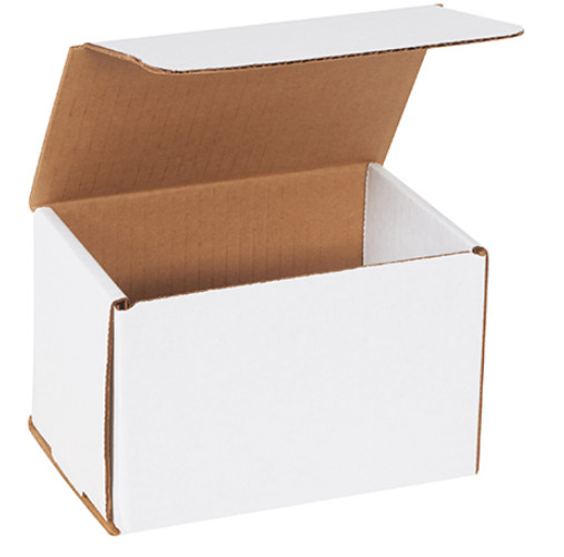 1-200 CHOOSE QUANTITY 6x4x4 Corrugated White Mailers Packing Boxes 6″ x 4″ x 4″
