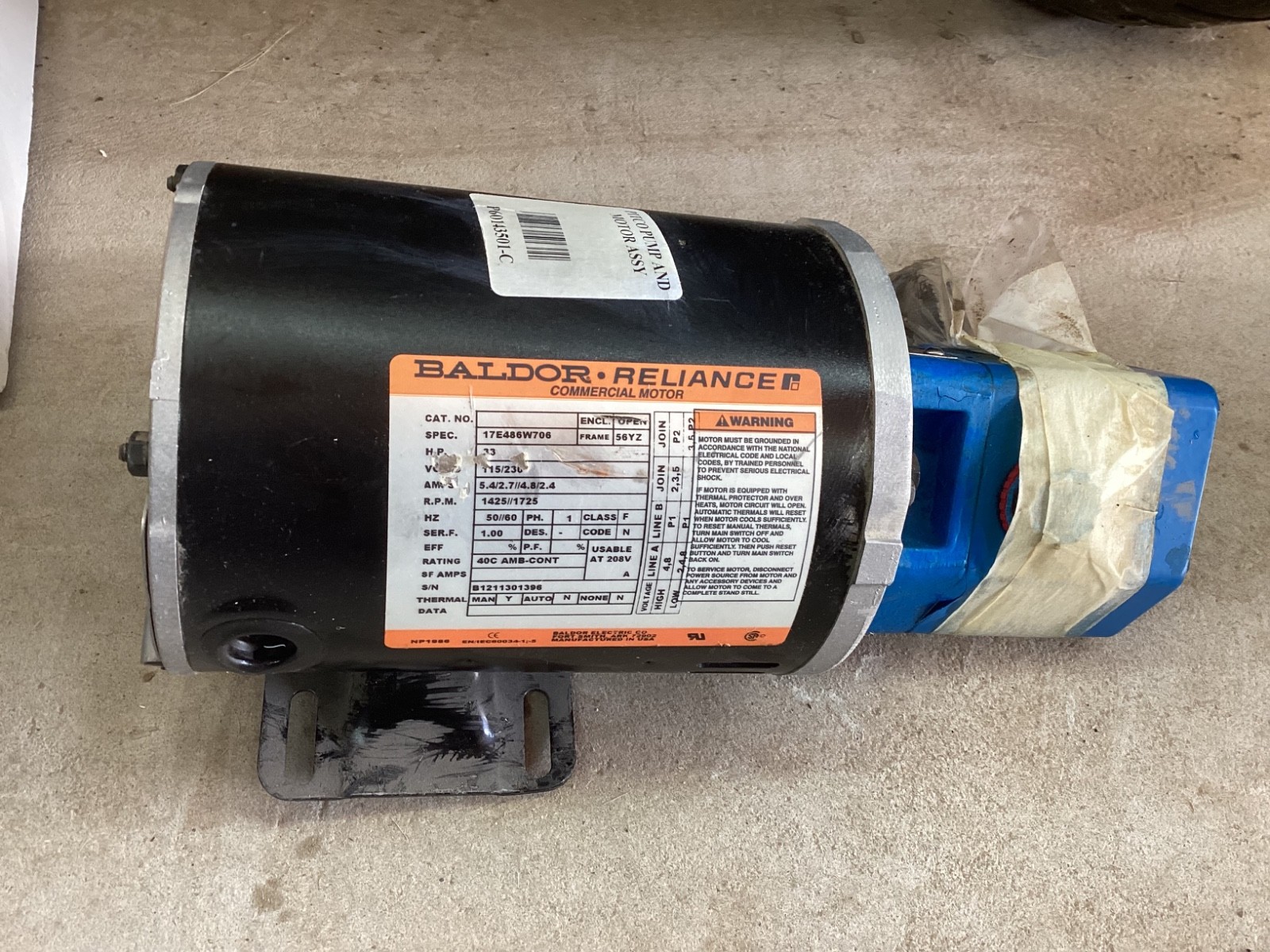 Pitco Fryer Pump # P60143501-C
