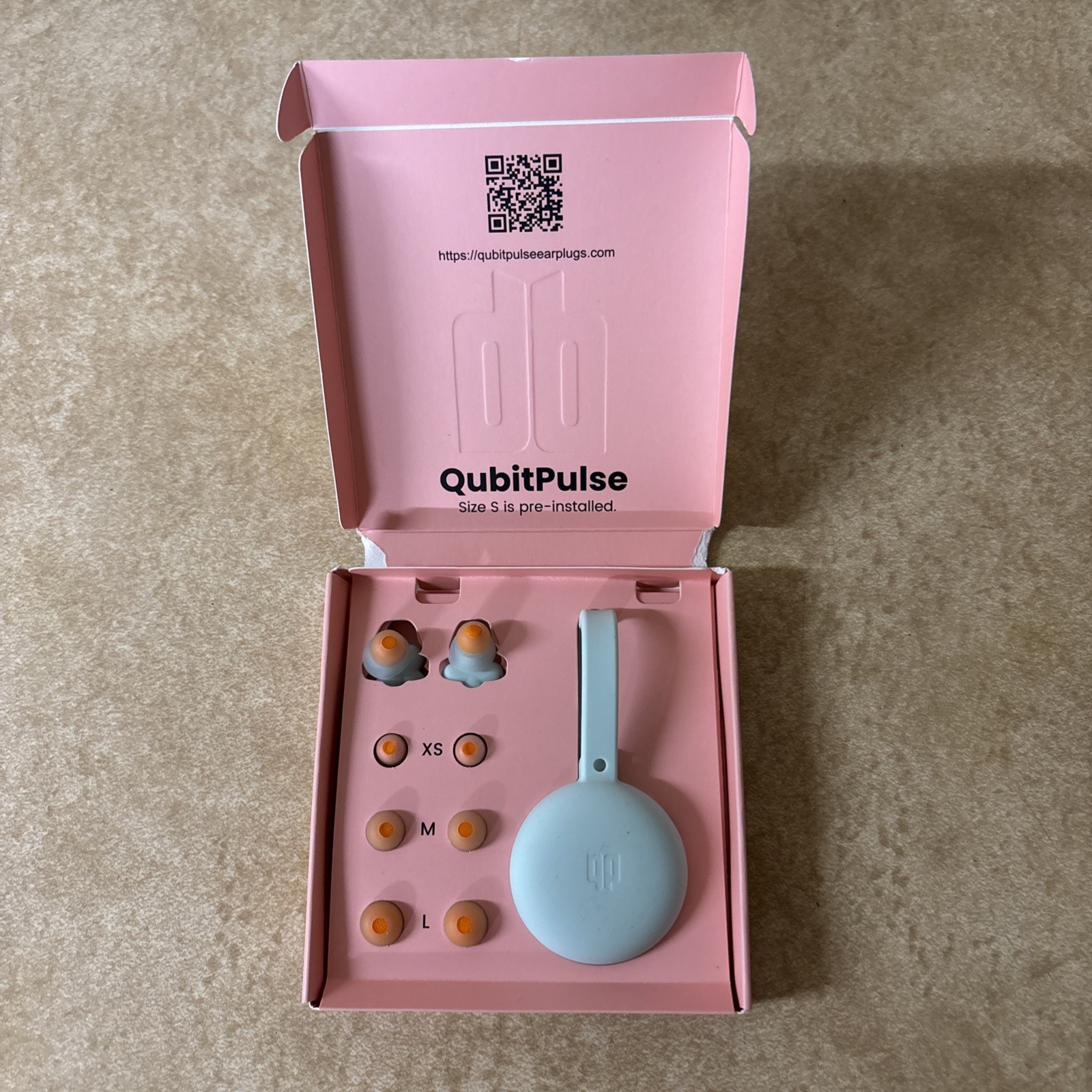QubitPulse Bloom Ear Plugs for Multi Size Plugs for Ear Canals Blue OPEN BOX