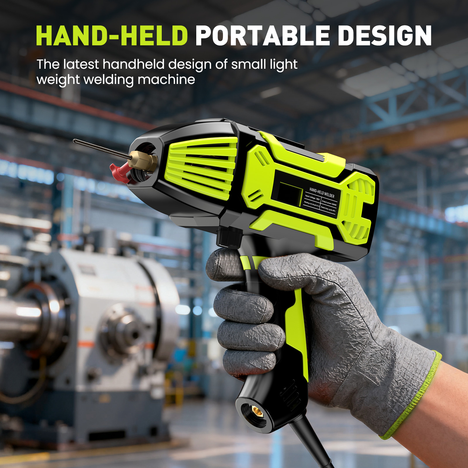 Portable 110V ARC Welder IGBT Inverter Welder Kit Handheld Stick Welding Machine
