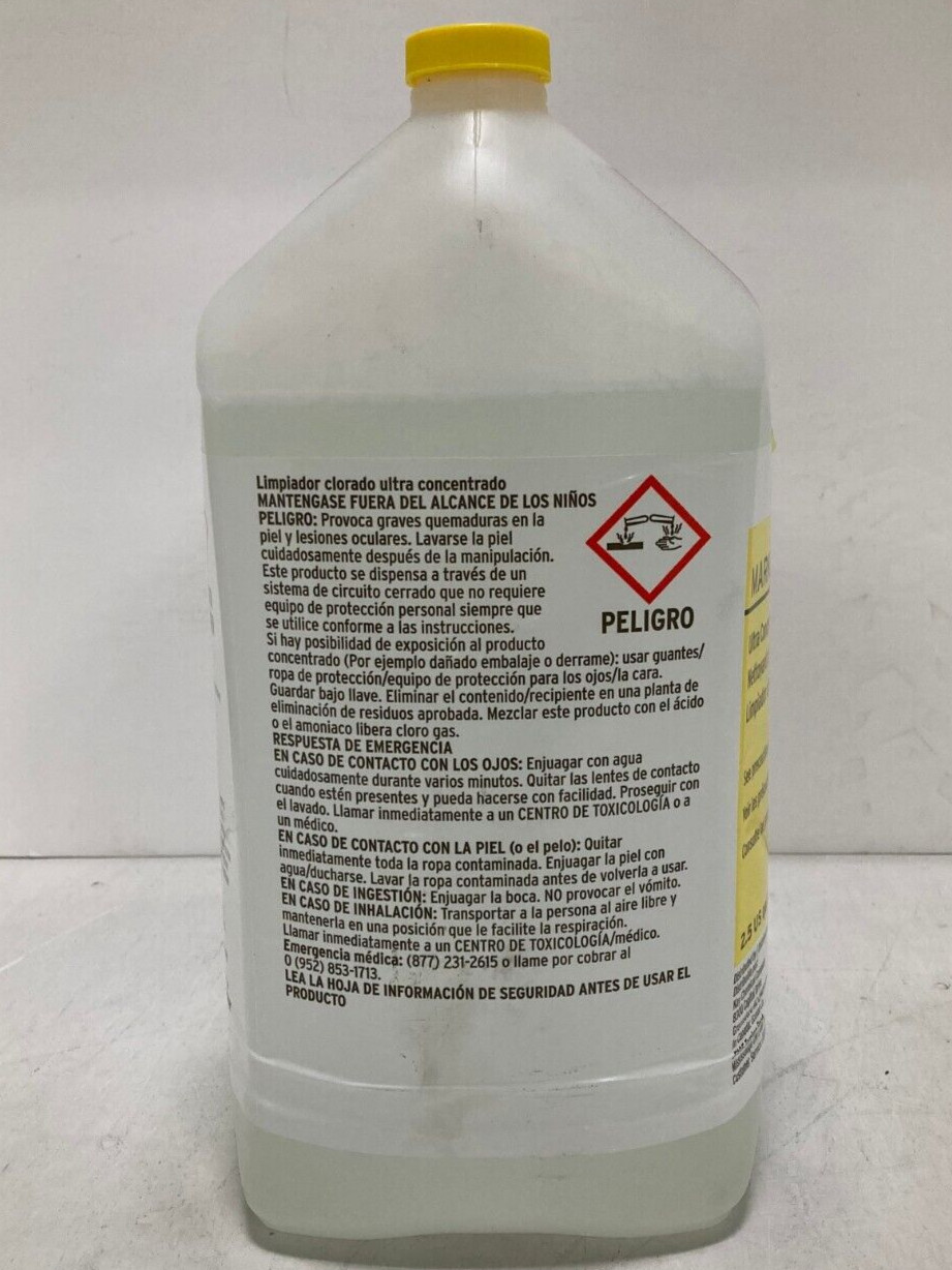 Ecolab Marketguard 121 All Purpose Cleaner, Concentrated Chlorinated, 2.5 Gal