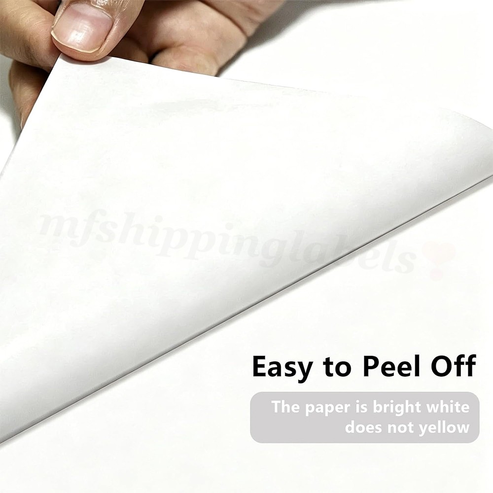 8.5×5.5 Half Sheet Shipping Labels Self Adhesive Sticker Laser & Inkjet Printers