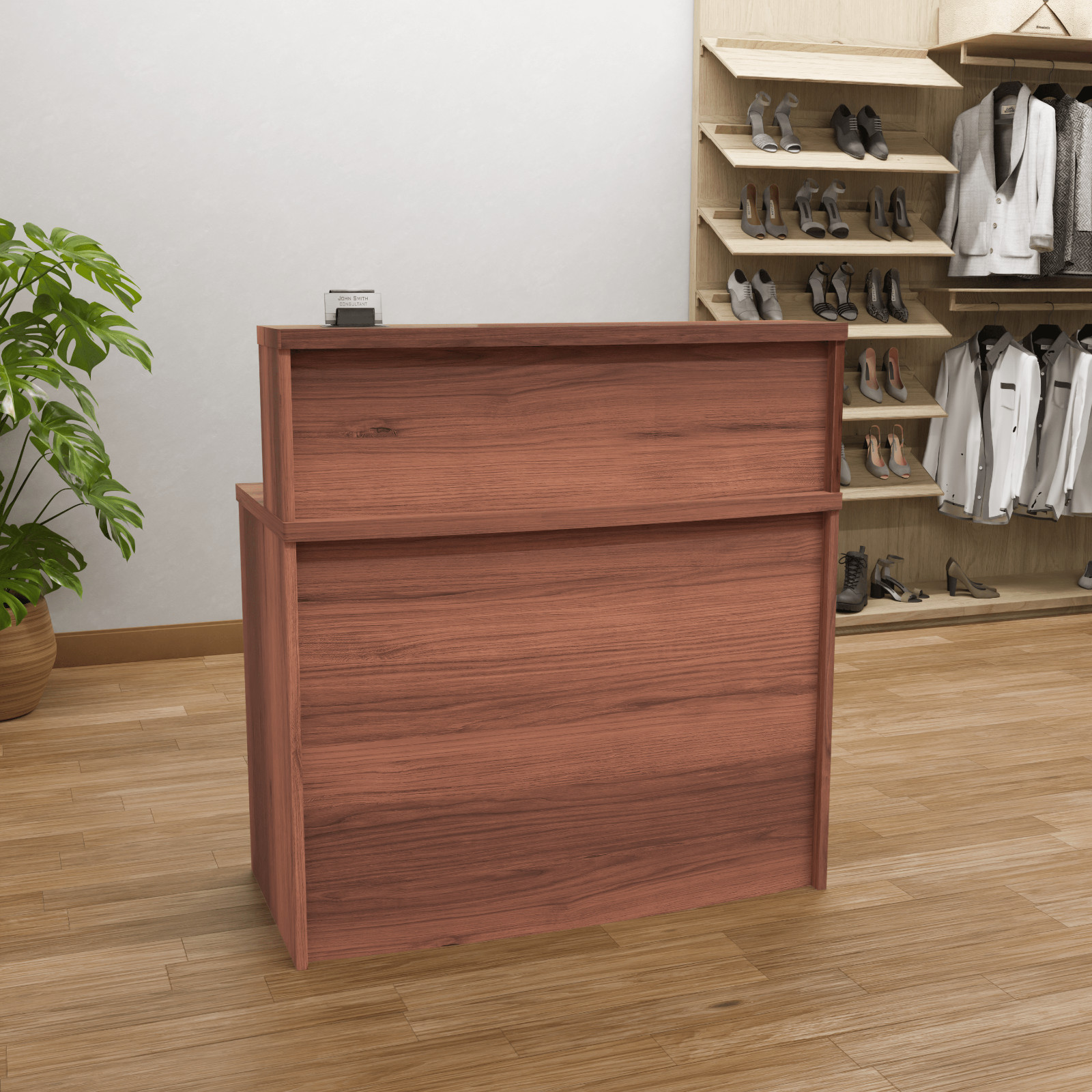 Reception Desk Counter Top, Laminate Desktop, Standing Front Table for Salon Spa