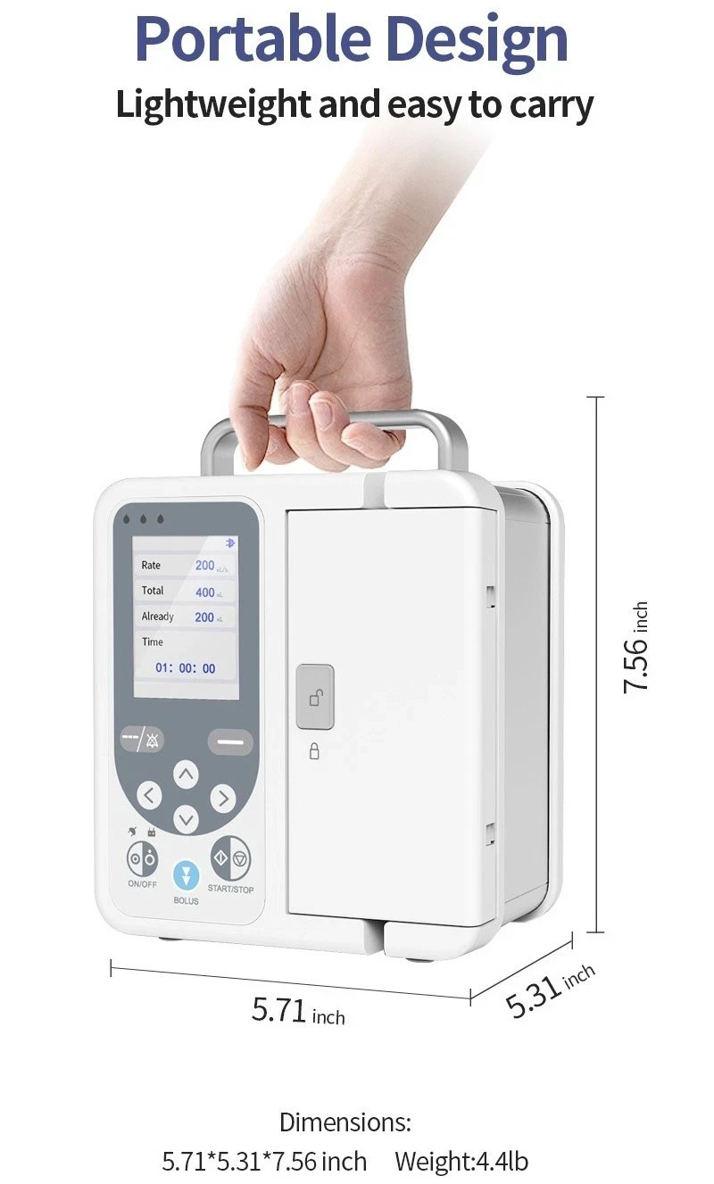 US Stock Human Use Volumetric Infusion Pump – High Precision with Alarm System
