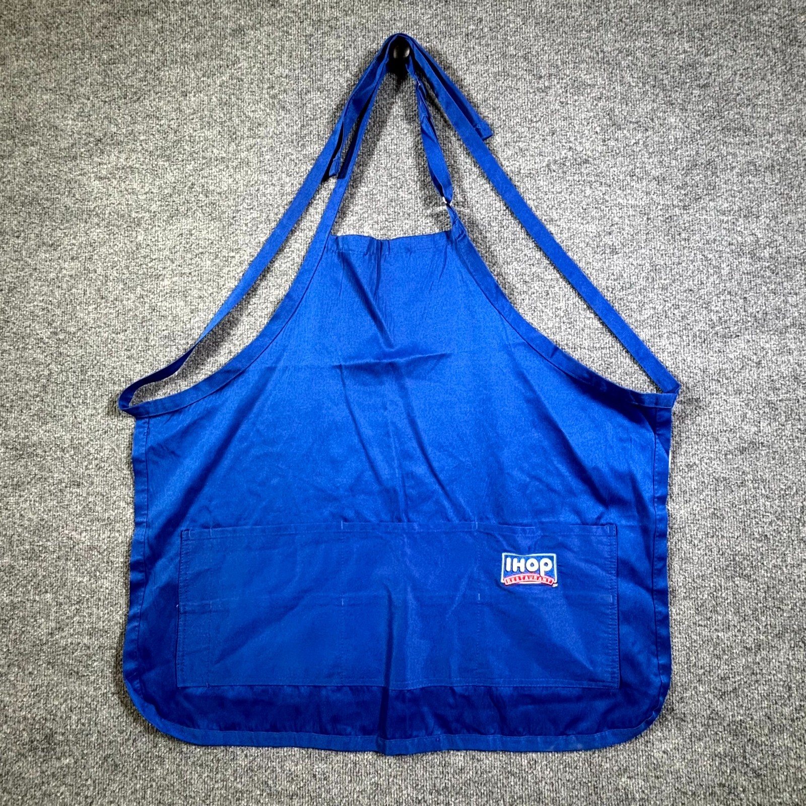IHOP Restaurant Apron Unisex One Size Blue Polyester Casual Employee Workwear