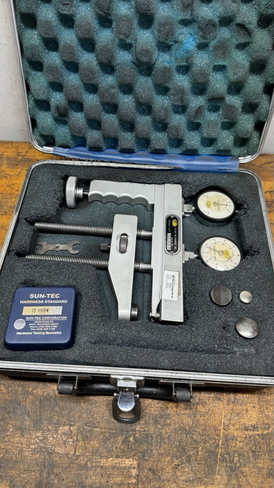 Clark Model CPT Portable Hardness Tester Gage