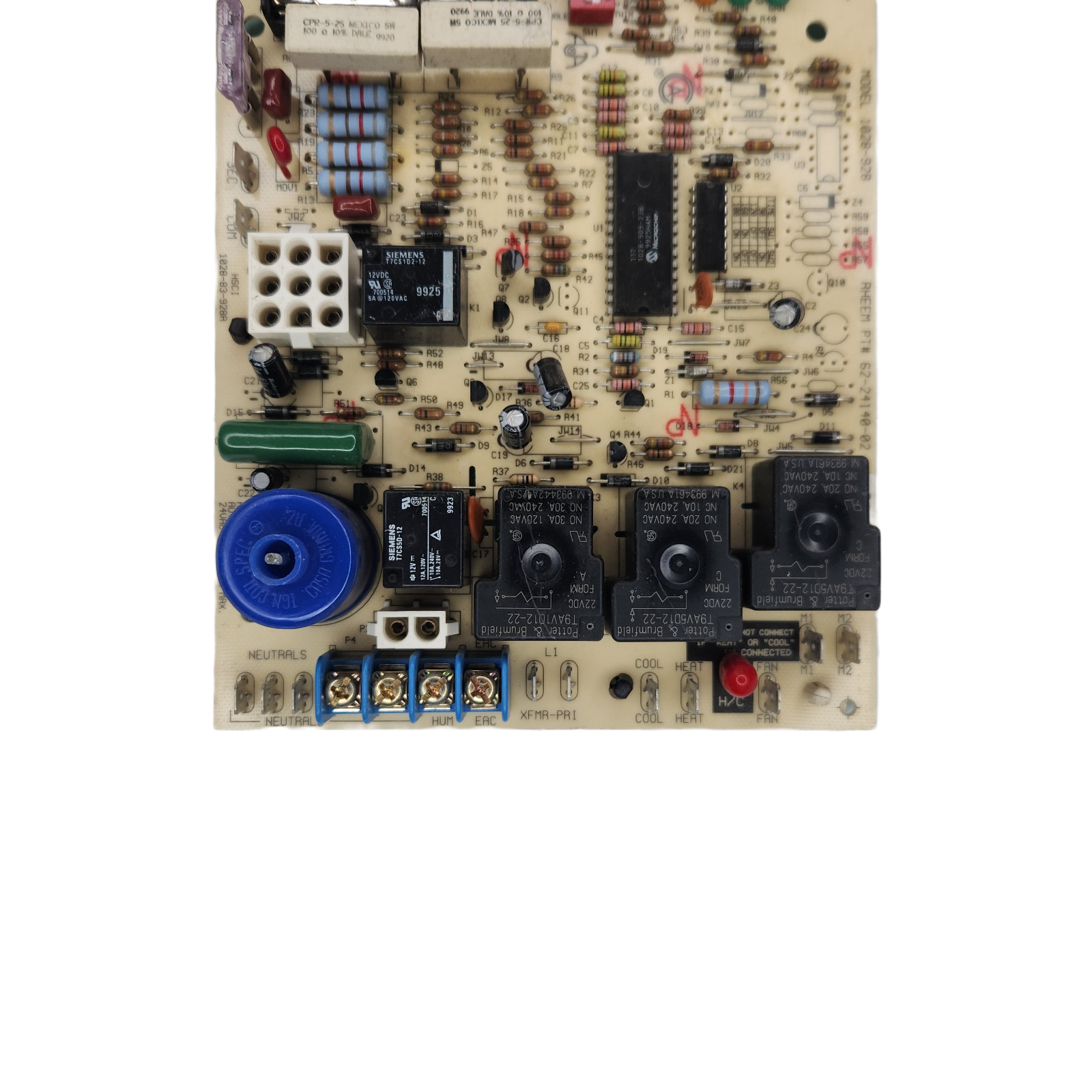 Rheem Ruud 62-24140-02 Furnace Control 1028-928