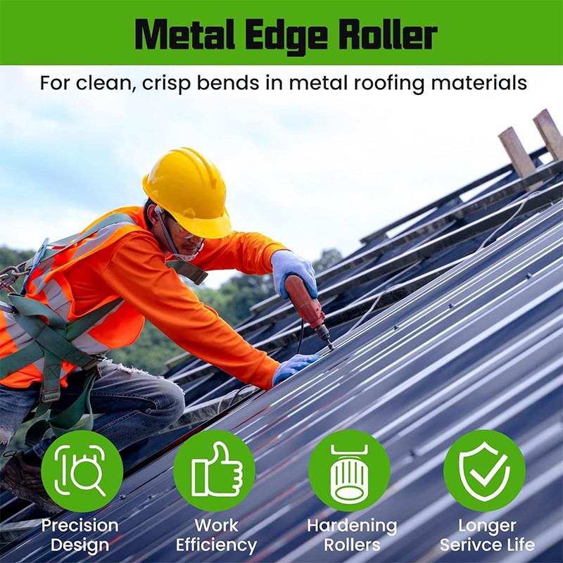Green Hand Sheet Roller Bender 0-90 Degree Bending Angle Metal Roofing Tool