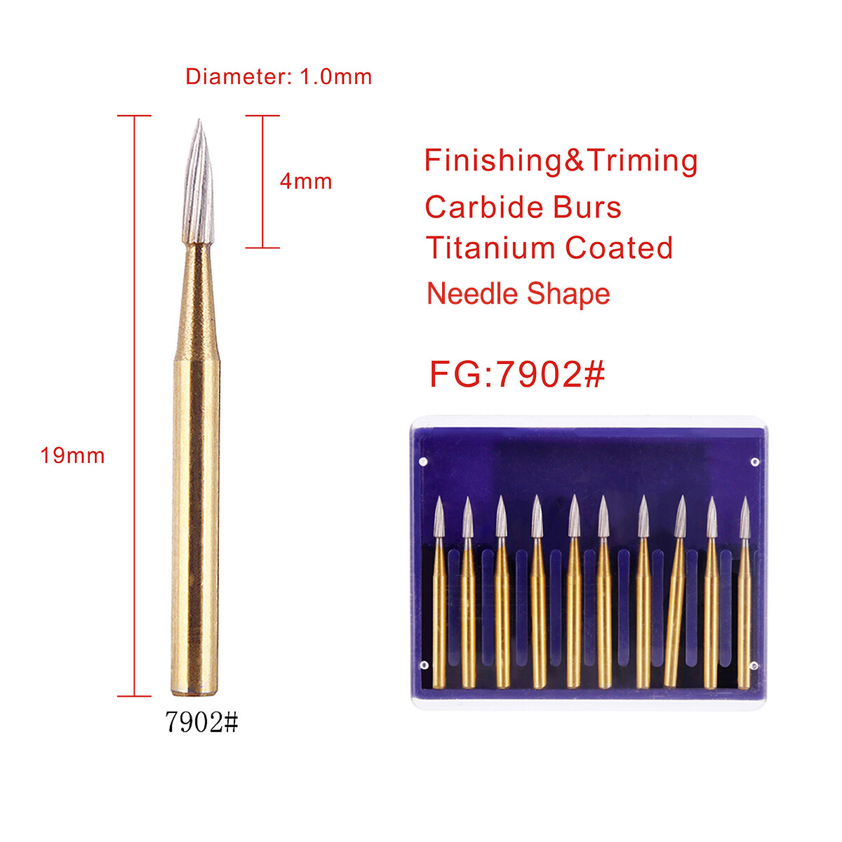 Dental Tungsten Steel Carbide Cutting Burs for High Speed Handpiece FG1-FG1958