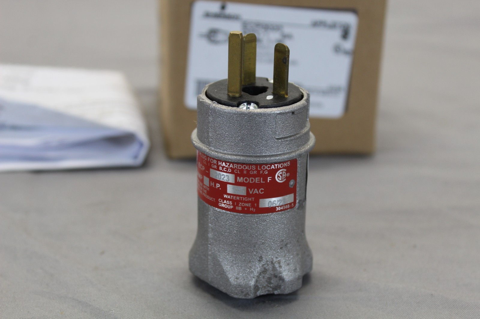 Emerson Appleton ECP2023 Aluminum 20A 125VAC hazardous location plug