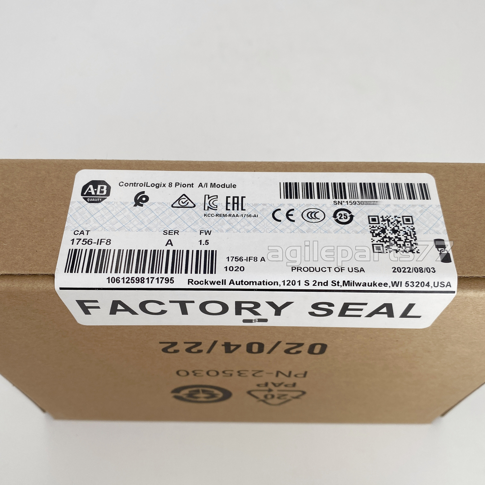 NEW Factory Sealed 1756-IF8 AB ControlLogix Point A/I Module 1756IF8 US Stock
