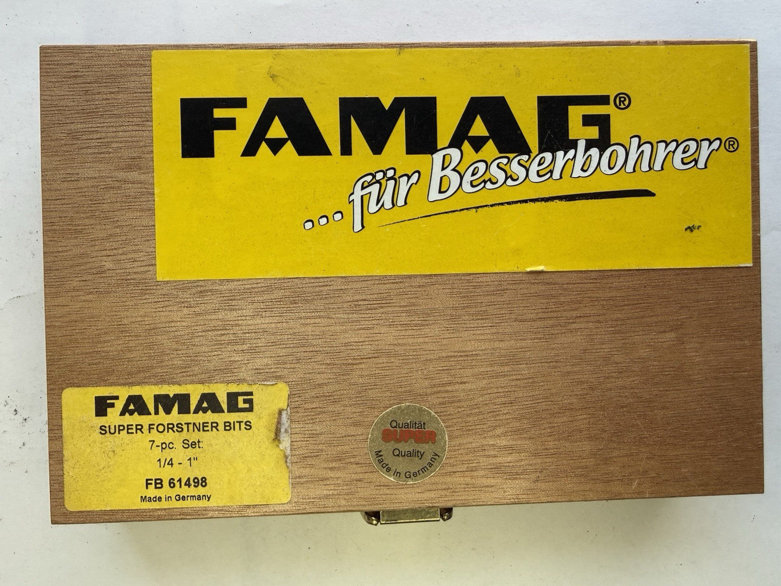 FAMAG SUPER FORSTNER BITS FB61498 Made In Germany Used