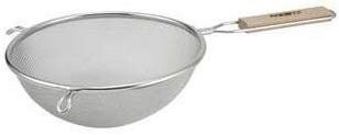 Winco MS3A-8S Strainer with Single Fine Mesh, 8-Inch Diameter