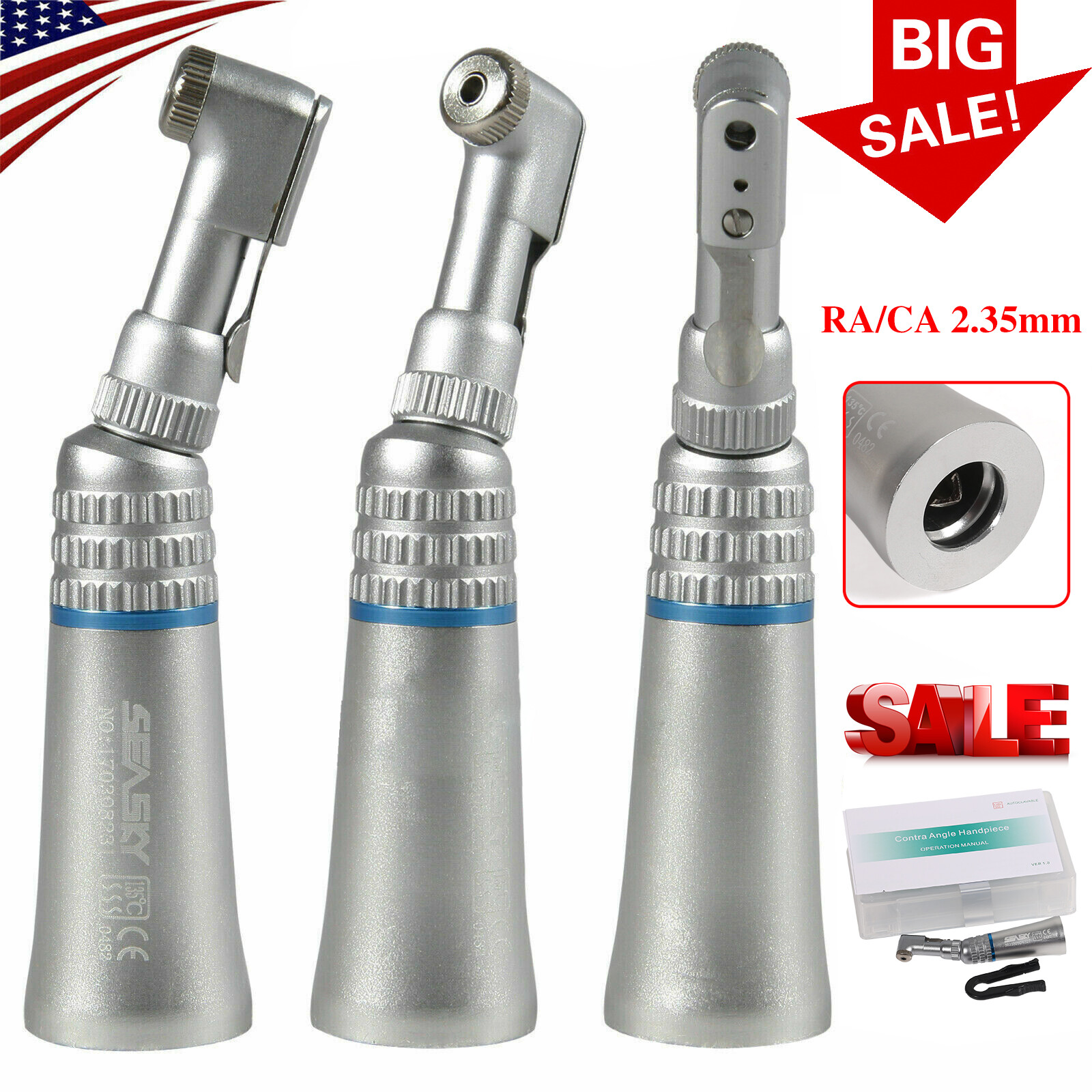 NSK PANA MAX Style Dental LED High Speed Handpiece Push Button 4 Hole Clean Head