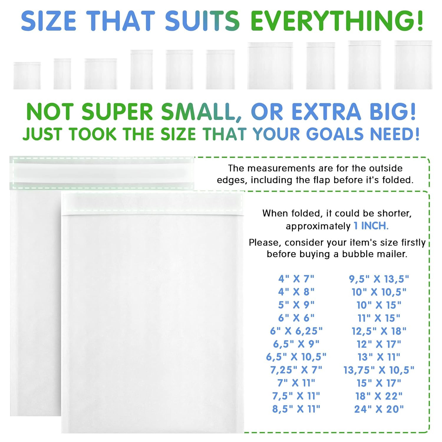 Kraft Bubble Mailers 4 X 7 Inch White, Padded Envelopes Self Seal, Pack of 50, B