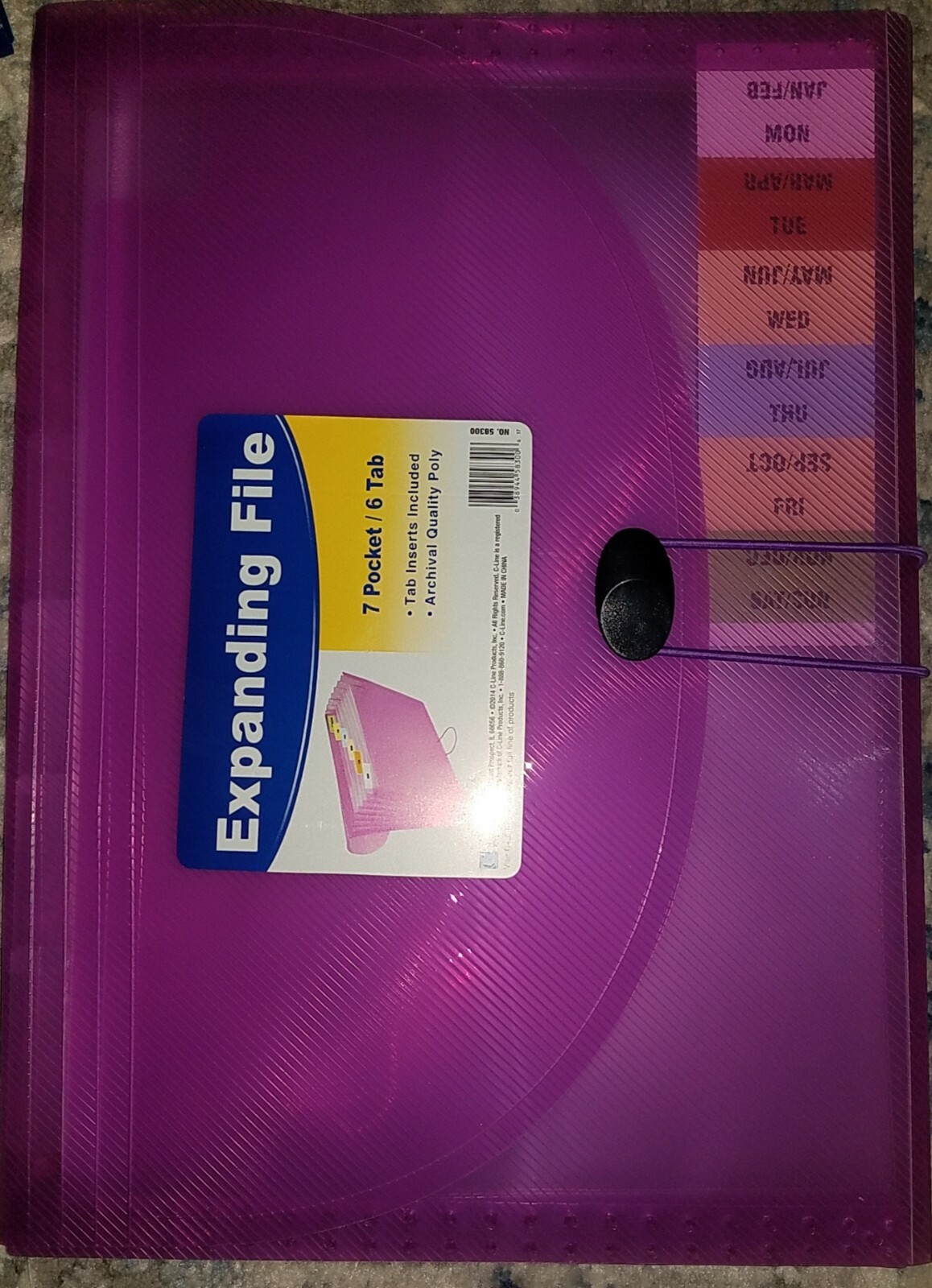 C-line 48315 Expanding File Letter – 8.50″ X 11″ 1 Each Blue