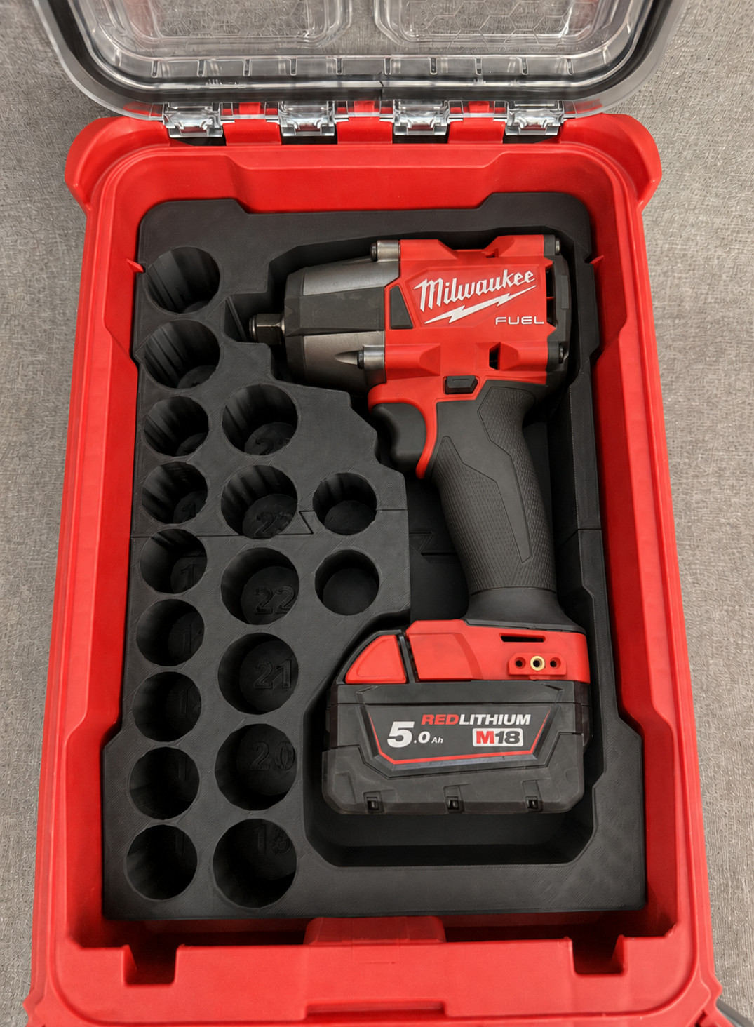 Insert for M18 2962-20 Mid-Torque Impact Wrench PACKOUT Compact Organizer 8435