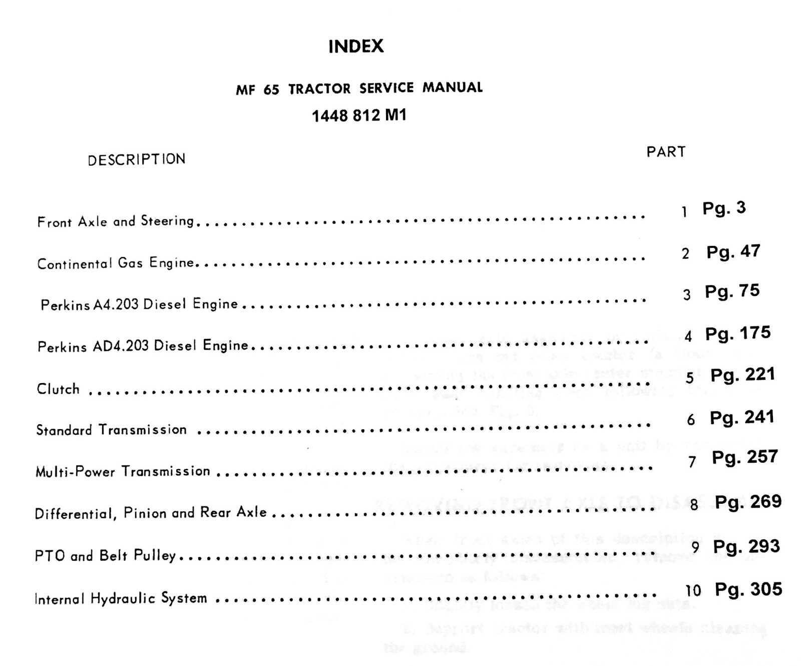 Set Massey Ferguson Mf 65 Tractor Tractor Service Repair Owners Operators Manual