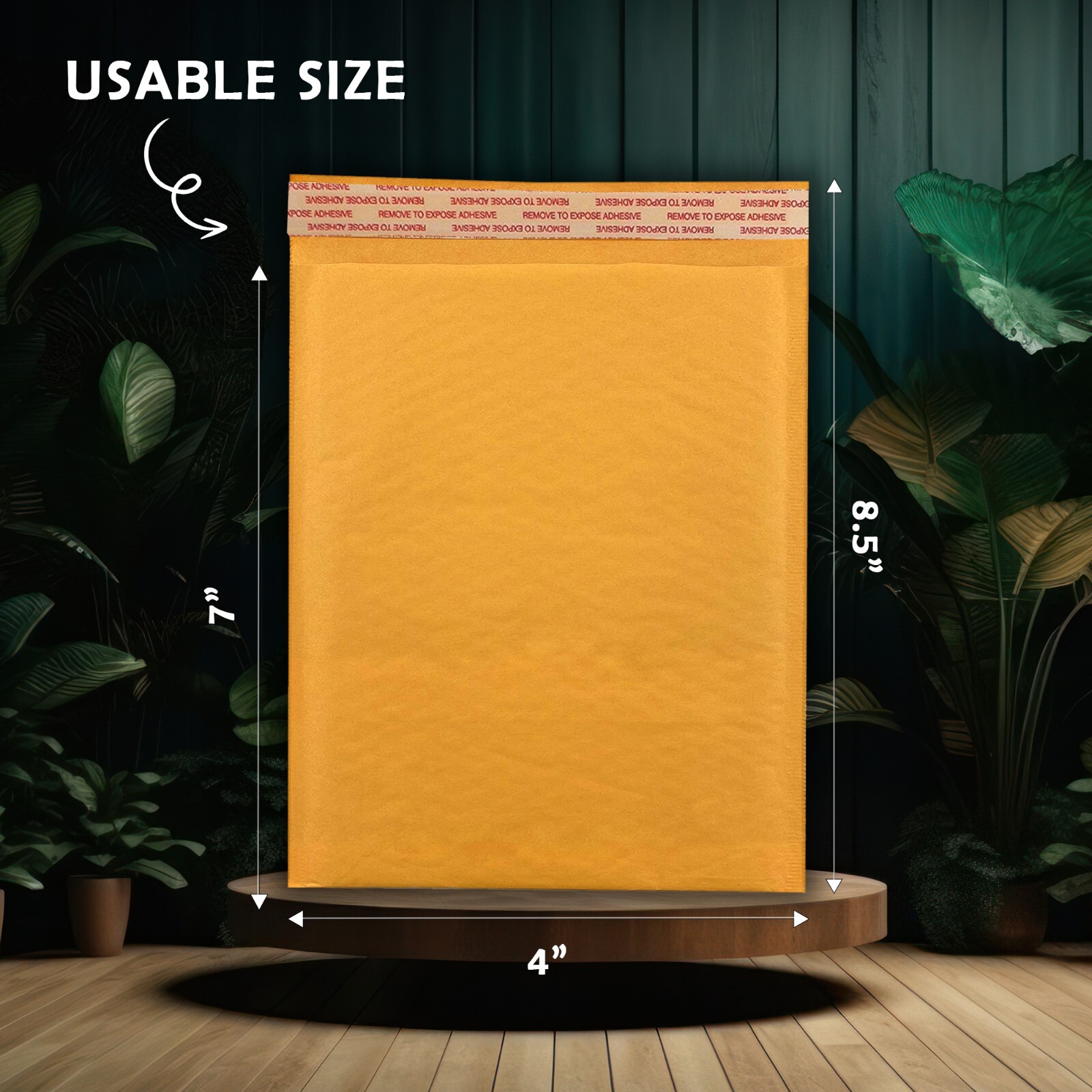 Yens® 500 #000 4×8 Kraft Bubble Padded Envelopes Mailers Inner 4 X 7