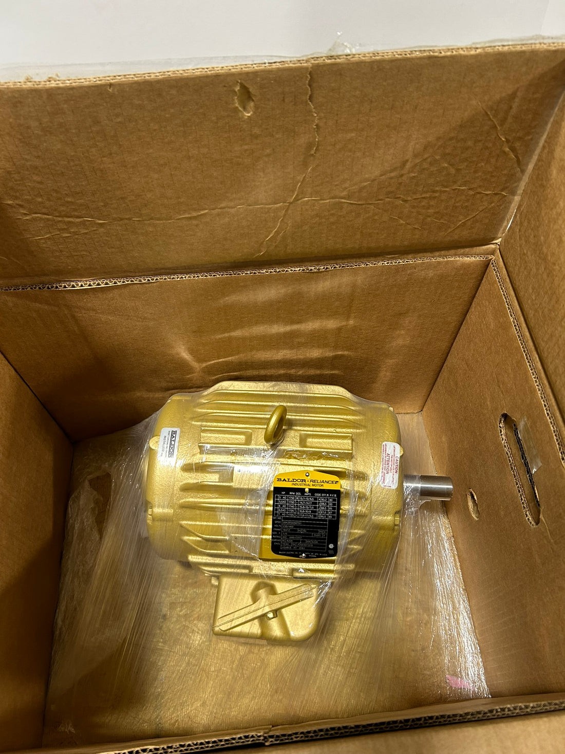 Baldor Super-E 5HP 3-Phase Industrial Motor 184TZ TEAO 230/460V 1750RPM New