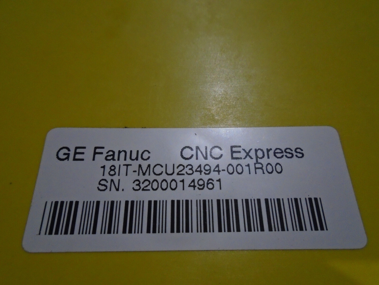 GE FANUC 18IT-MCU23494-001R00 A20B-8100-0135 A20B-3300-0120 / 0150 / 0170 TESTED