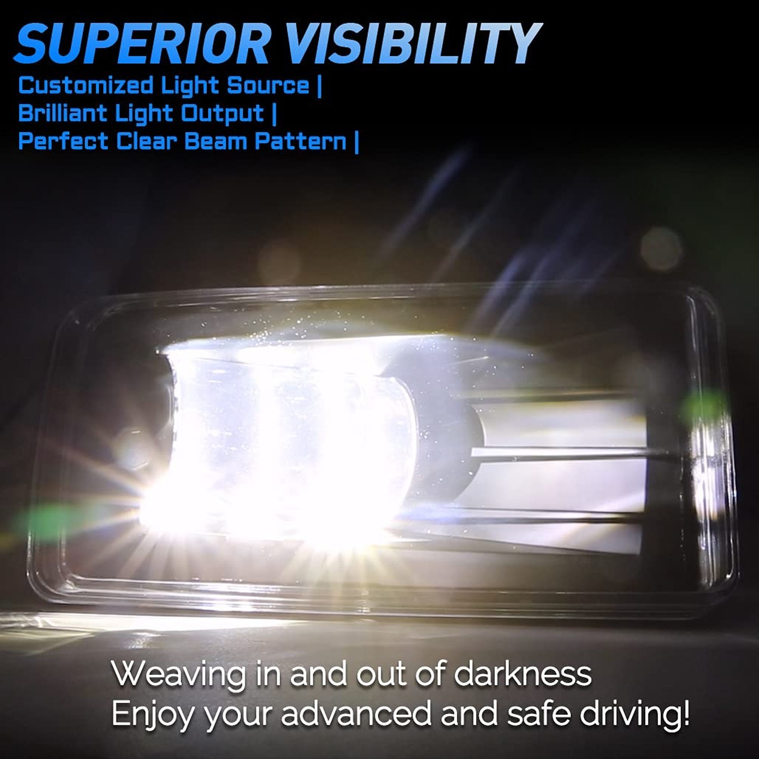 Z-OFFROAD Upgrade LED Fog Lights Bumper Driving Lamps for 2007-2014 Silverado…