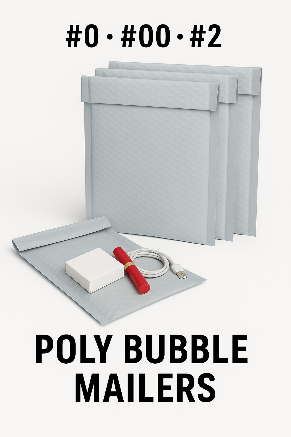 ANY SIZE POLY BUBBLE MAILERS SHIPPING MAILING PADDED BAGS ENVELOPES SELF SEAL