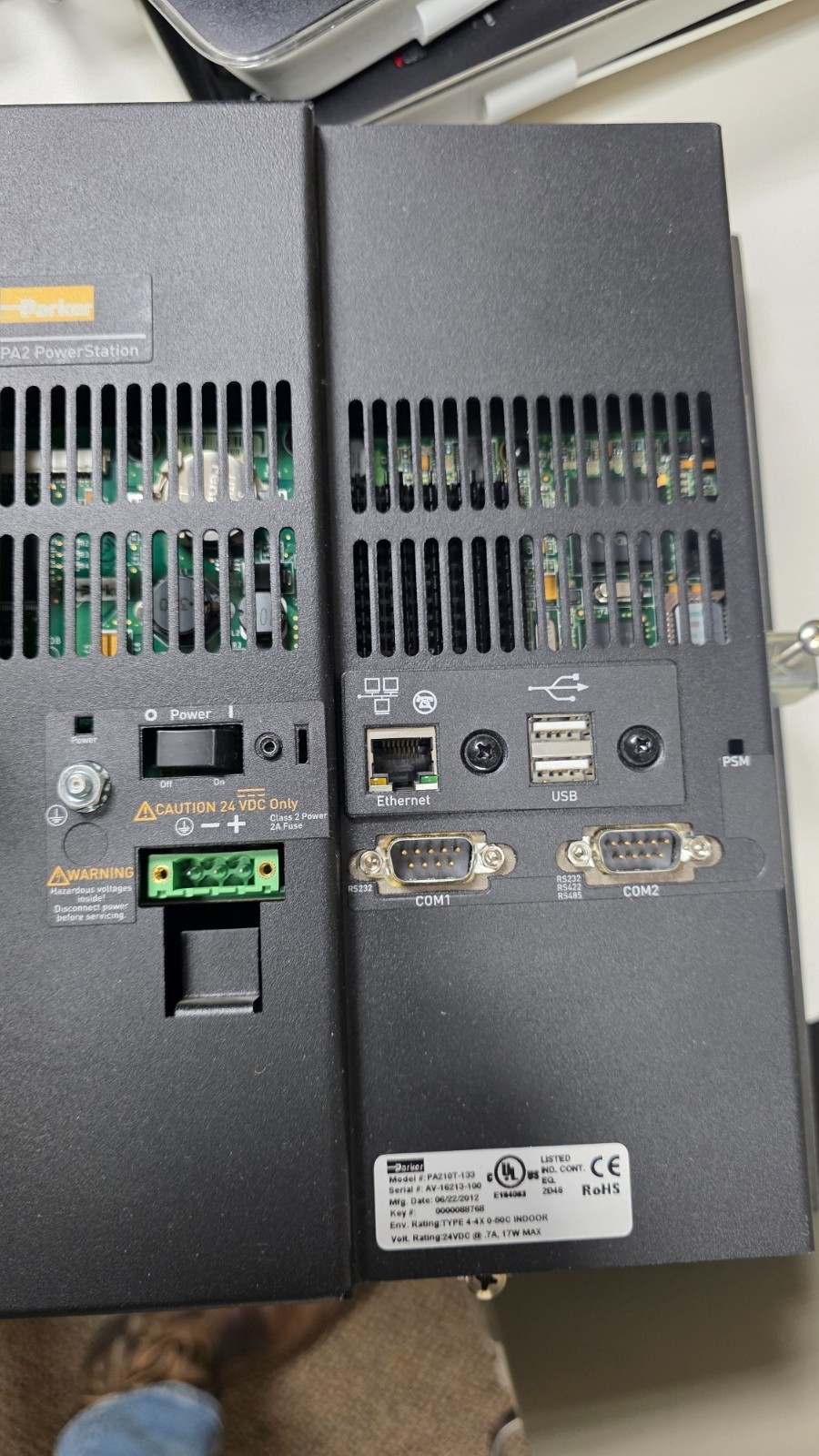 PA210T-133 Parker Industrial Workstation Interface HMI – Great Condition