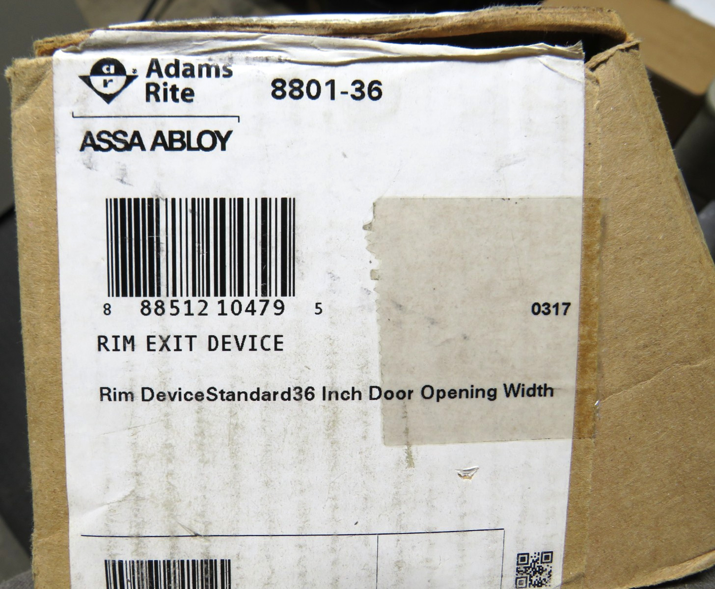 Adams Rite ASSA ABLOY 8801-36 36″ Narrow Stile Rim Exit Device [CTA]