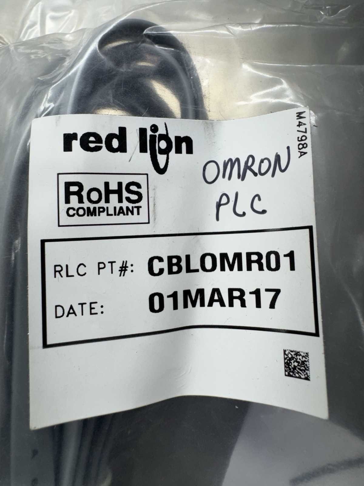 NEW RED LION CBLOMR01 CABLE (OMRON) FREE SHIPPING, RETURNS ACCEPTED, NEW