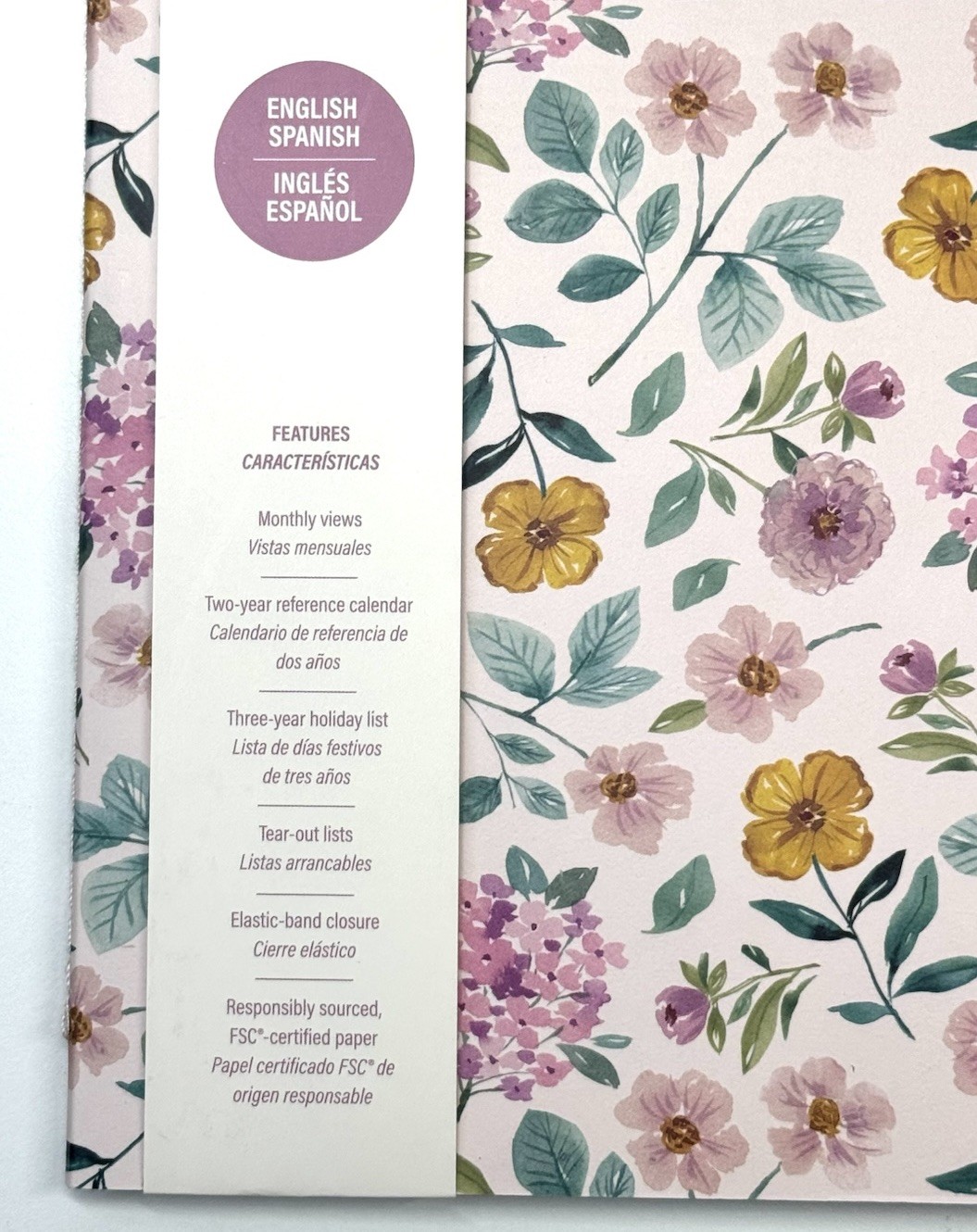 2027 Orange Circle Studio Monthly Planner 17 Month Pink FLORAL English & Spanish