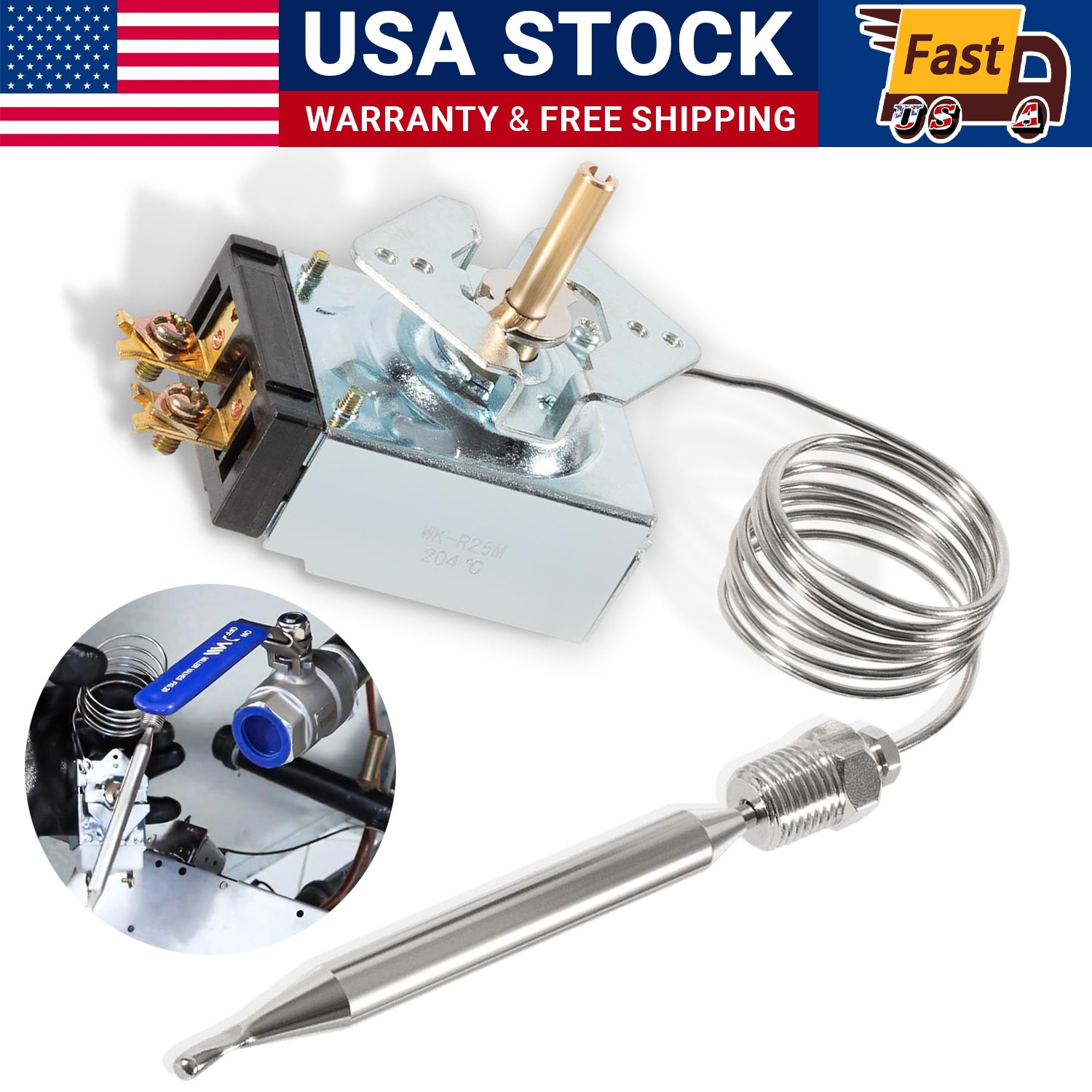 Fryer Thermostat Pitco 60125401, Imperial 1175, American Range 11113/RX-1-36