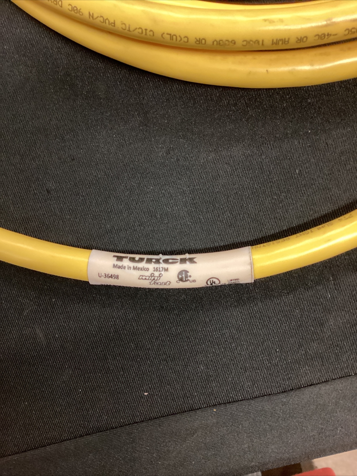 Turck Single Sided Male Cordset 15ft RSM RKM 56-5M/S3059