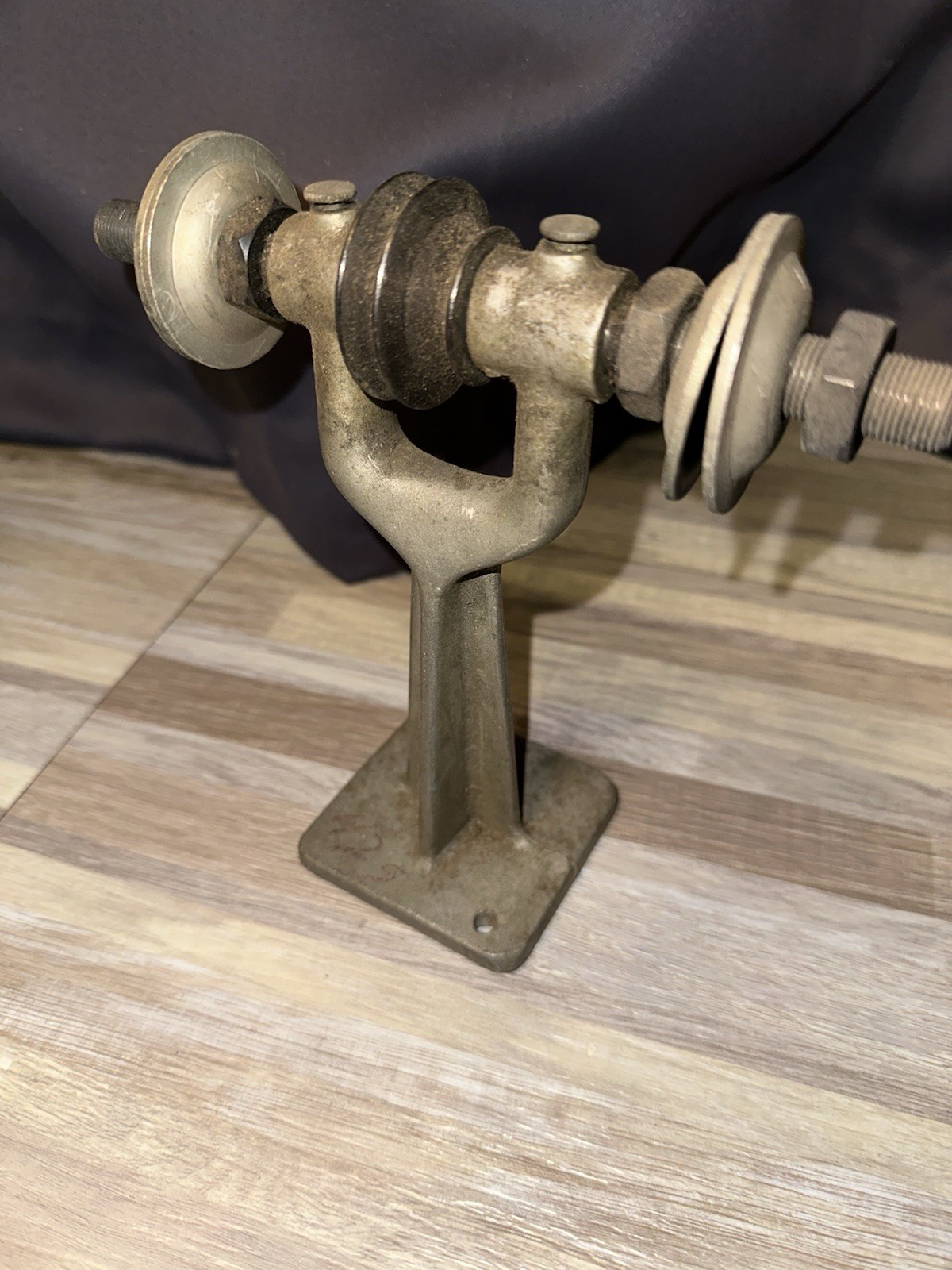 Vintage Belt Driven Bench Grinder Arbor
