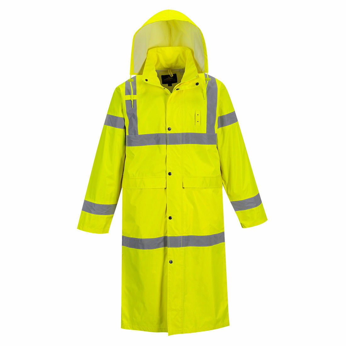 Portwest UH445 Mens Waterproof Raincoat Hi Vis Reflective Lightweight 48″ Jacket