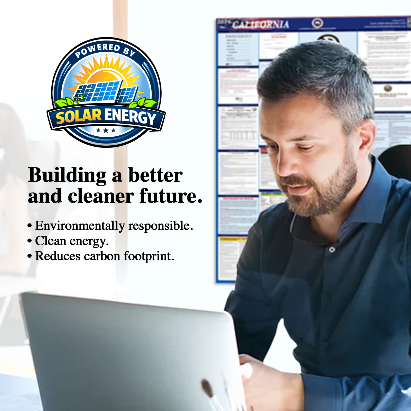 2025 California CA LABOR LAW POSTER (Federal & State) English Laminated