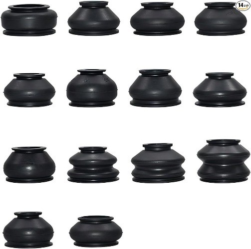 14 PCS Automotive Tie Rod End Boots, Ball Joint Rubber Dust Tie Rod End Boot Kit